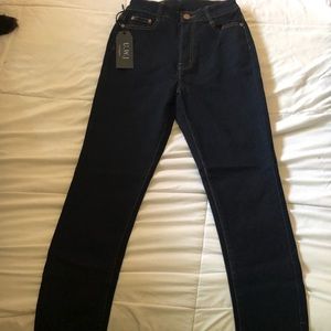 High waist skinny jeans